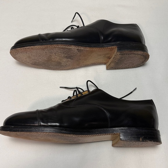 Loake England Style 200B Mens Size 10.5 Cap Toe Smart Oxford Black Leather Shoes main image 4